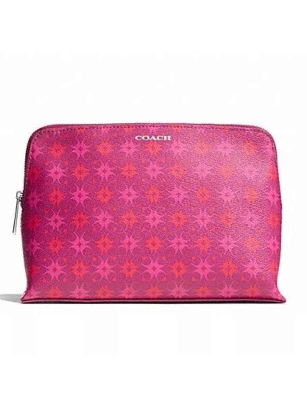 Coach Magenta Signature Cosmetic Case